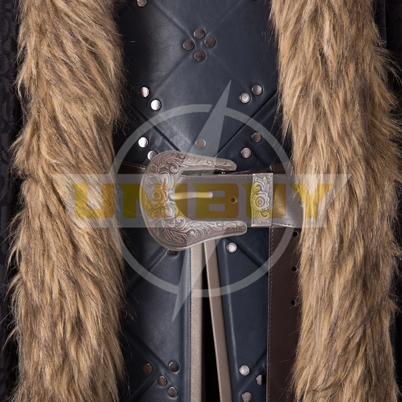 Game of Thrones S8 Jon Snow Costume Cosplay Suit With Cloak Unibuy