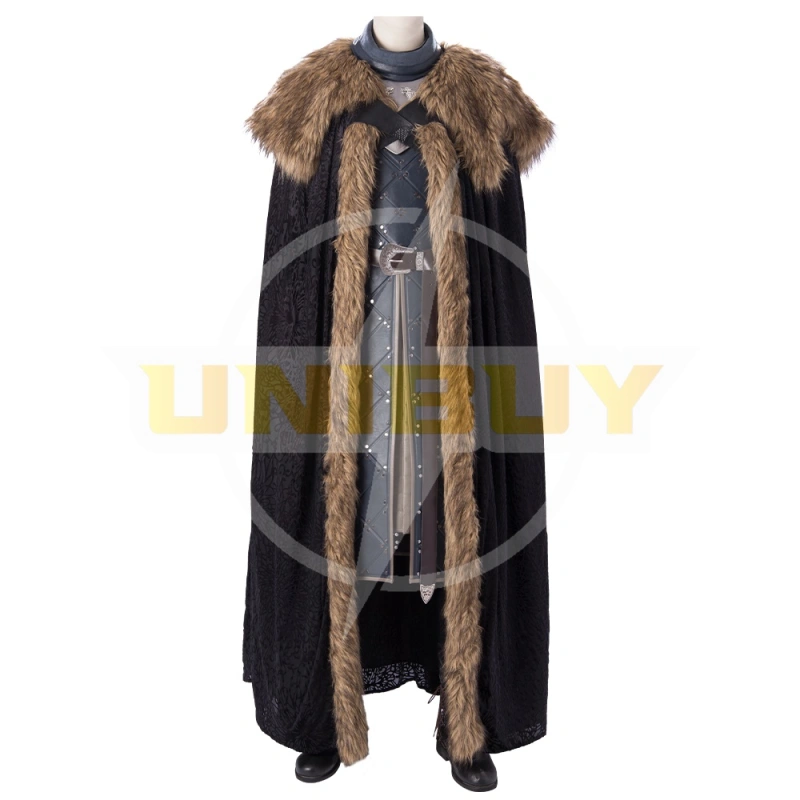 Game of Thrones S8 Jon Snow Costume Cosplay Suit With Cloak Unibuy