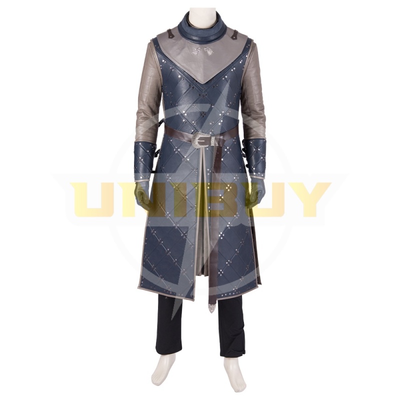 Game of Thrones S8 Jon Snow Costume Cosplay Suit With Cloak Unibuy