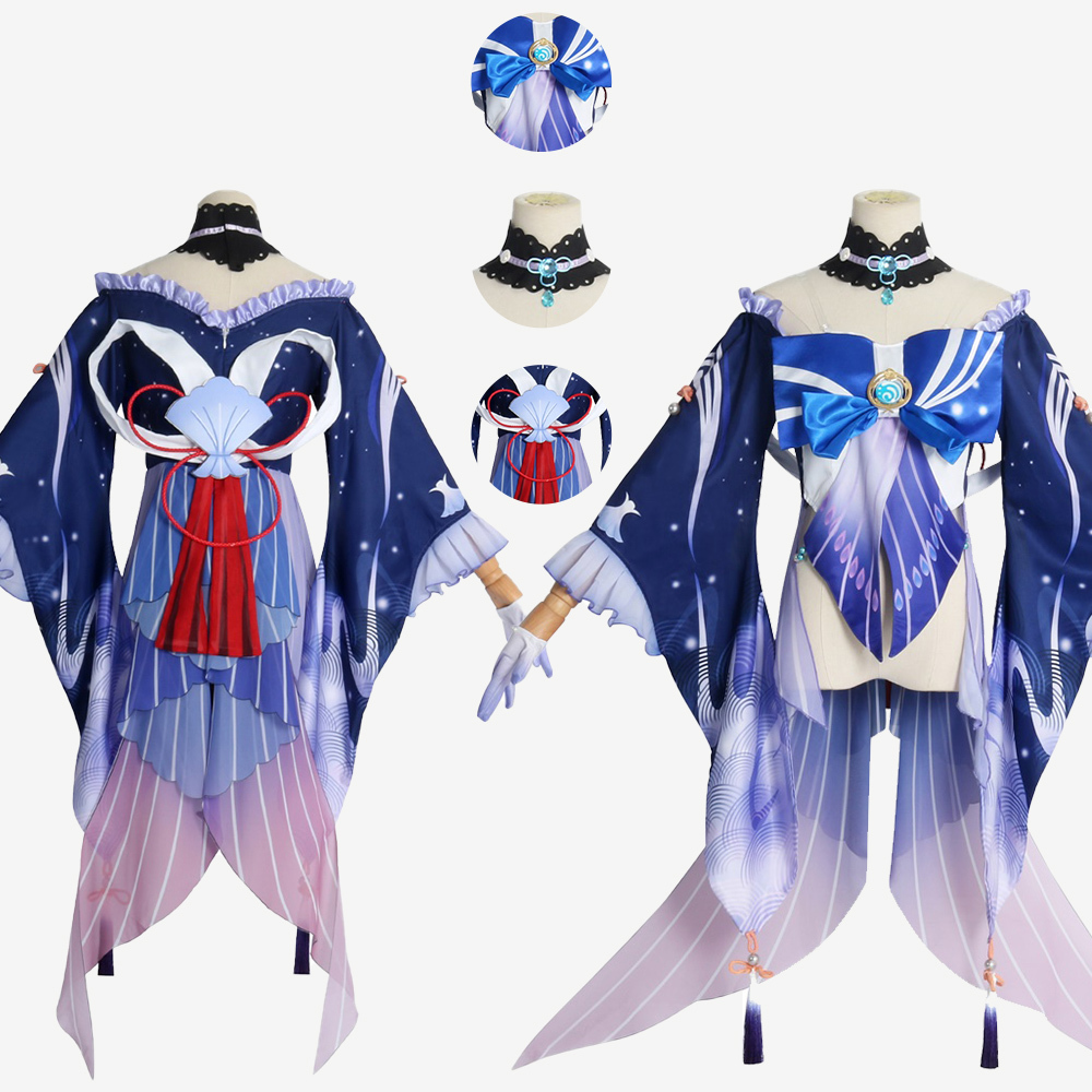 Genshin Impact Sangonomiya Kokomi Costume Cosplay Suit Ver.1 Unibuy
