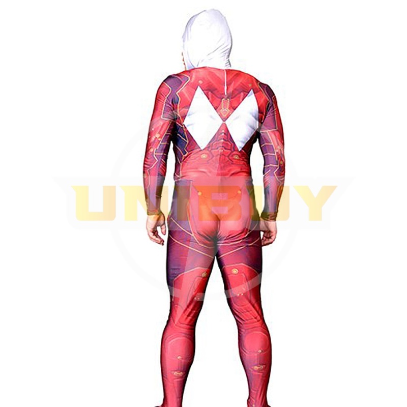 Dino Red Power Ranger Cosplay Costume Bodysuit Unibuy