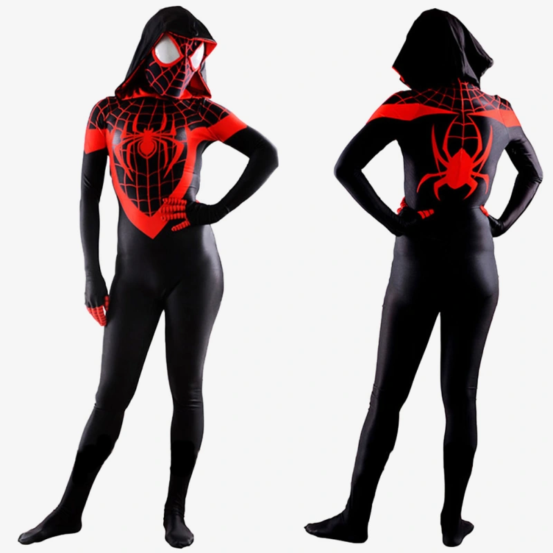 Spider-Man Miles Moreals Spider Girl Costume Cosplay Suit Bodysuit For Men Kids Unibuy