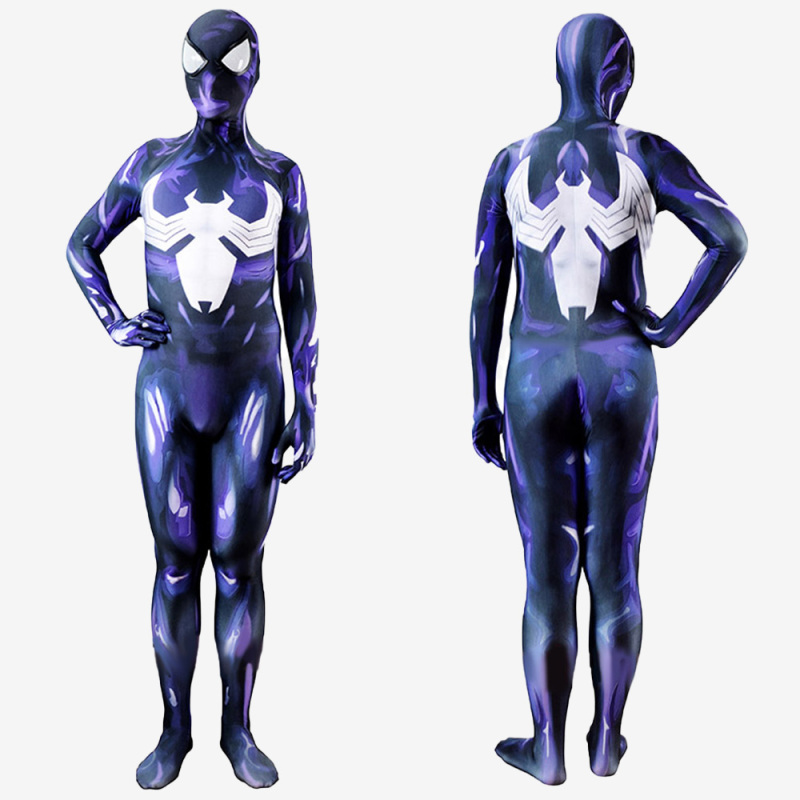 Spider-Man Venom Costume Cosplay Suit Purple Symbiote Bodysuit For Women Kids Unibuy