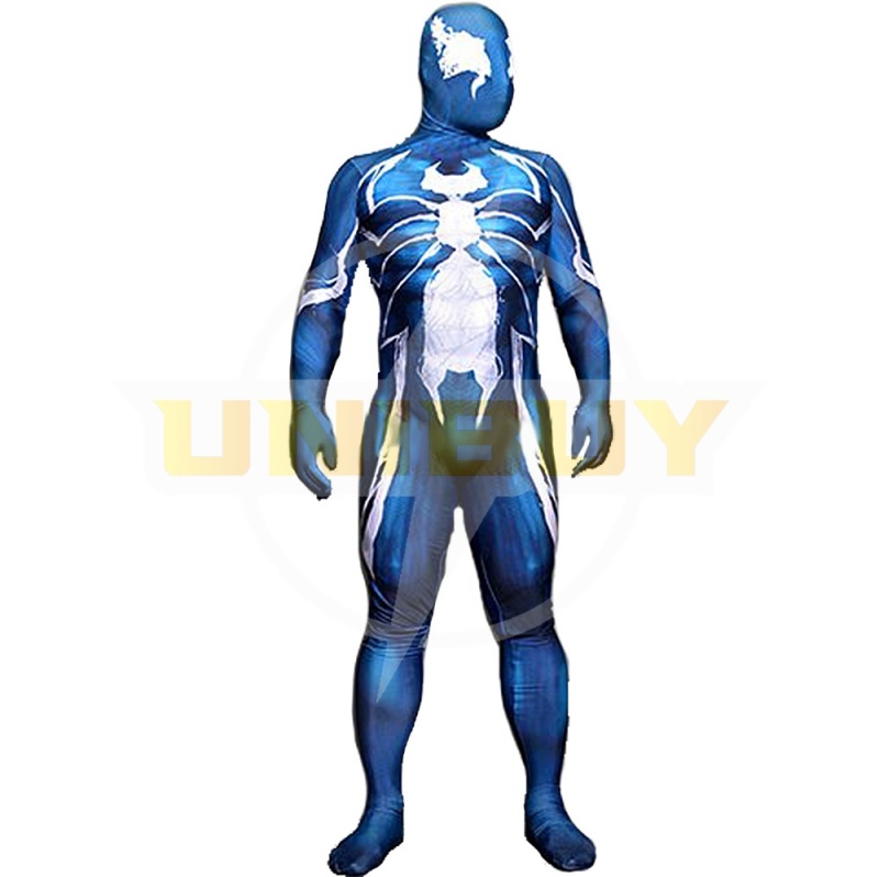Spider-Man Venom Symbiote Blue Costume Cosplay Suit Bodysuit For Men Kids Unibuy
