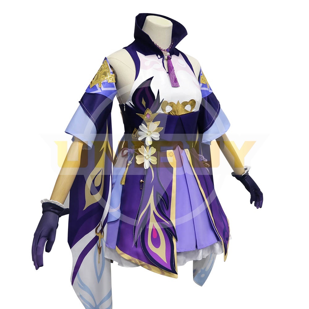 Genshin Impact Keqing Costume Cosplay Suit Ver.2 Unibuy