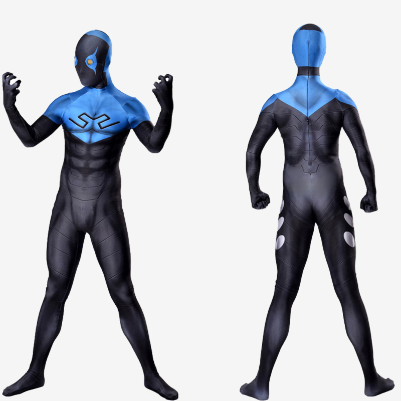 Young Justice Blue Beetle Costume Cosplay Suit Bodysuit For Men Kids Unibuy