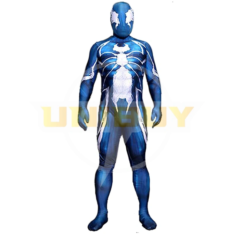 Spider-Man Venom Symbiote Blue Costume Cosplay Suit Bodysuit For Men Kids Unibuy