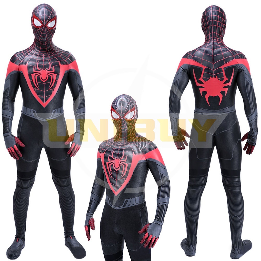 Spider-man PS5 Spider-Man Costume Miles Morales Cosplay Suit Bodysuit For Men Kids Unibuy