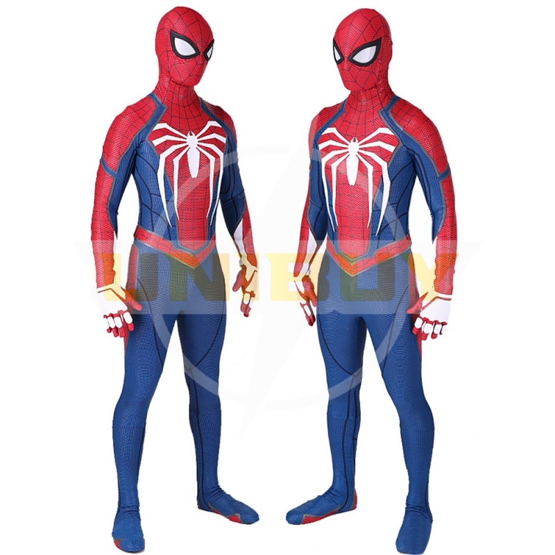 Spider Man PS4 Costume Peter Parker Cosplay Suit Bodysuit For Men Kids Unibuy