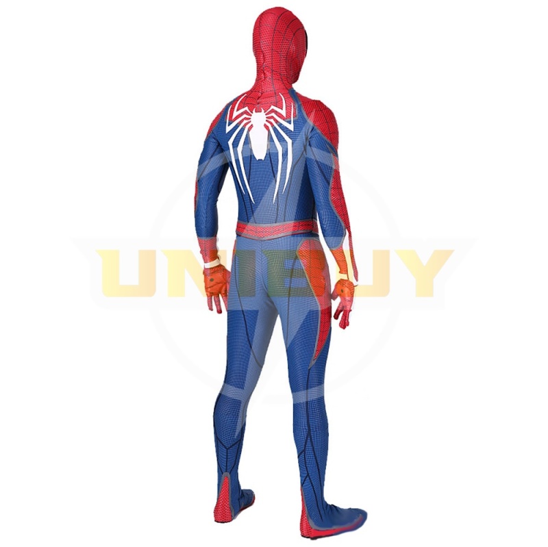 Spider Man PS4 Costume Peter Parker Cosplay Suit Bodysuit For Men Kids Unibuy