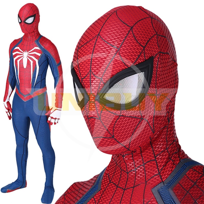 Spider Man PS4 Costume Peter Parker Cosplay Suit Bodysuit For Men Kids Unibuy