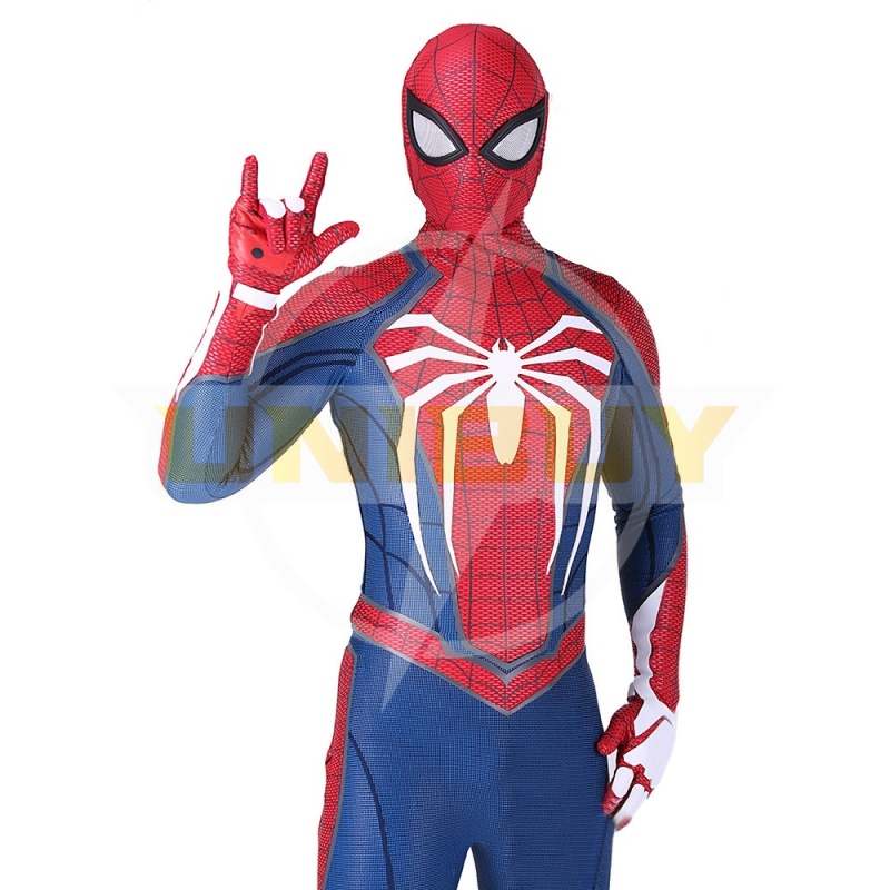 Spider Man PS4 Costume Peter Parker Cosplay Suit Bodysuit For Men Kids Unibuy