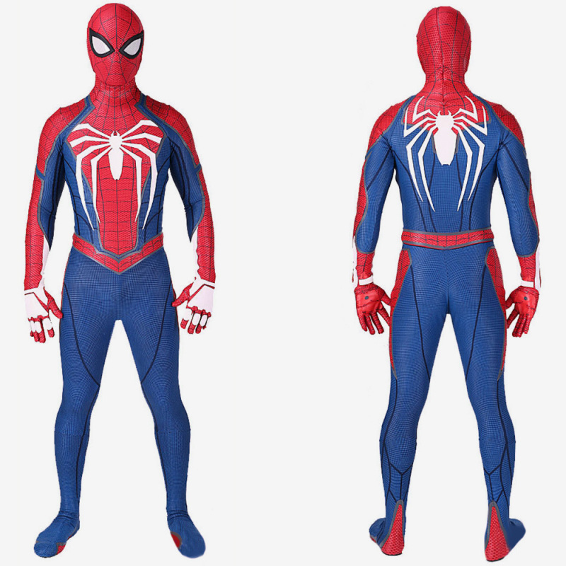 Spider Man PS4 Costume Peter Parker Cosplay Suit Bodysuit For Men Kids Unibuy