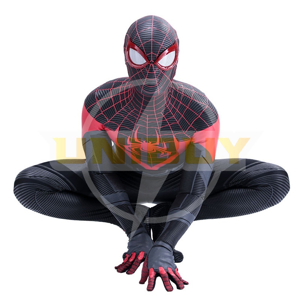 Spider-man PS5 Spider-Man Costume Miles Morales Cosplay Suit Bodysuit For Men Kids Unibuy