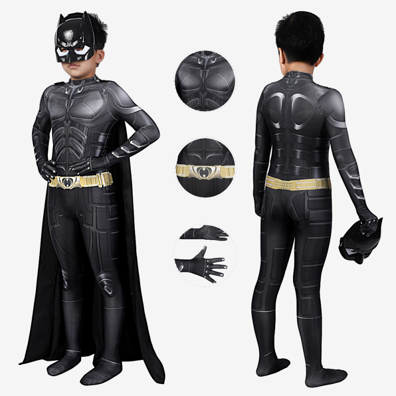 The Dark Knight Rises Batman Costume Cosplay Suit Kids Bruce Wayne Unibuy