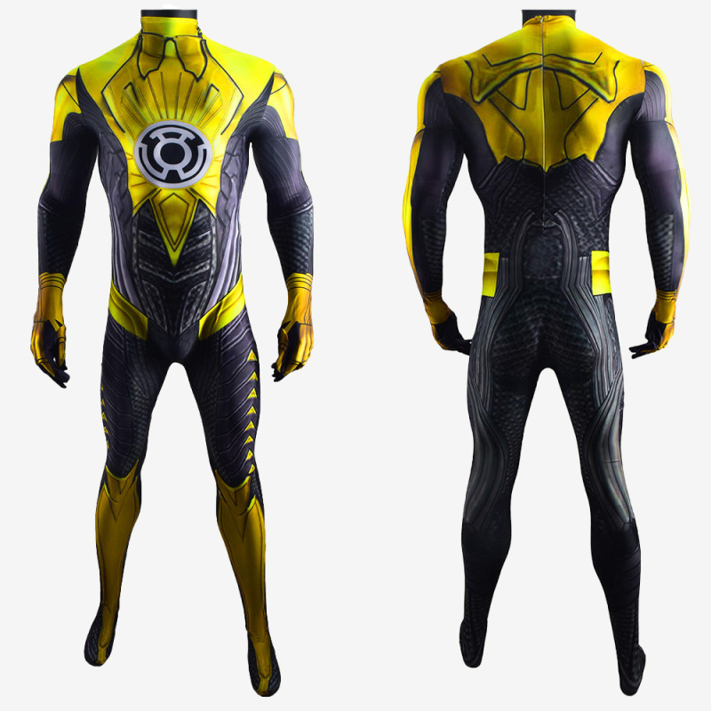 DC comic Costume Thaal Sinestro Cosplay Suit For Kids Men Unibuy