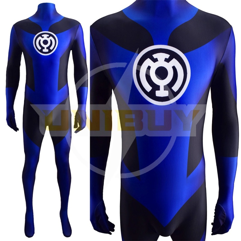 Green Lantern Costume Blue Lantern Corps Cosplay Suit For Kids Men Unibuy
