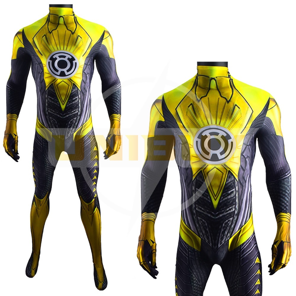 DC comic Costume Thaal Sinestro Cosplay Suit For Kids Men Unibuy