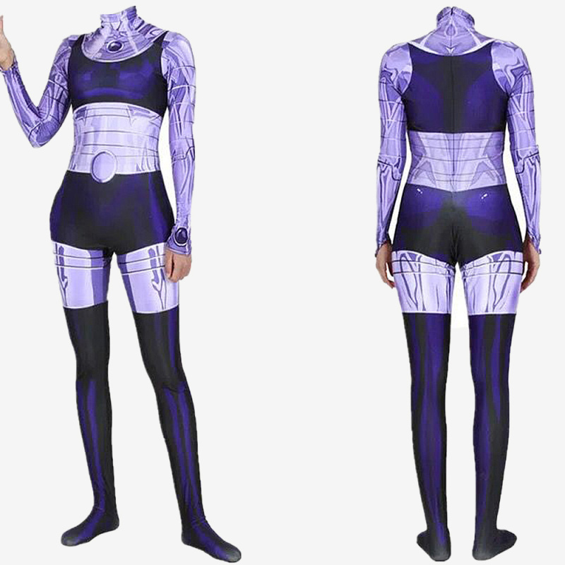 Teen Titans Costume Cosplay Starfire Koriand'r Jumpsuit Bodysuit Unibuy Women Kids