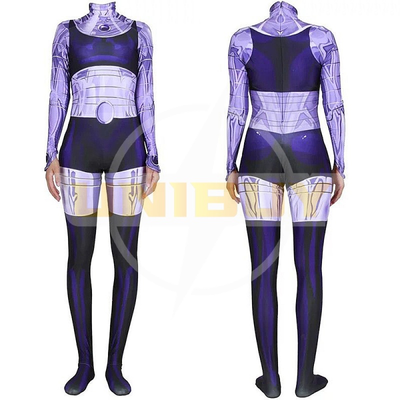 Teen Titans Costume Cosplay Starfire Koriand'r Jumpsuit Bodysuit Unibuy Women Kids