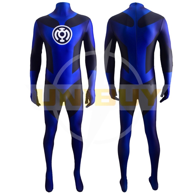 Green Lantern Costume Blue Lantern Corps Cosplay Suit For Kids Men Unibuy