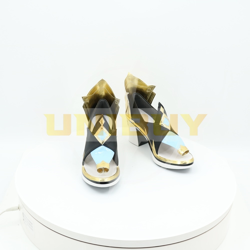 Genshin Impact Shenhe Shoes Cosplay Women Boots
