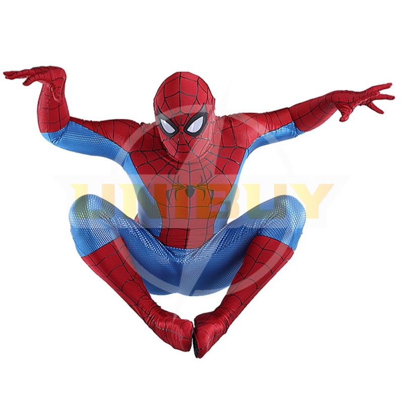 Comic Spider-Man Classics Costume Cosplay Blue Jumpsuit For Kids Adult Unibuy