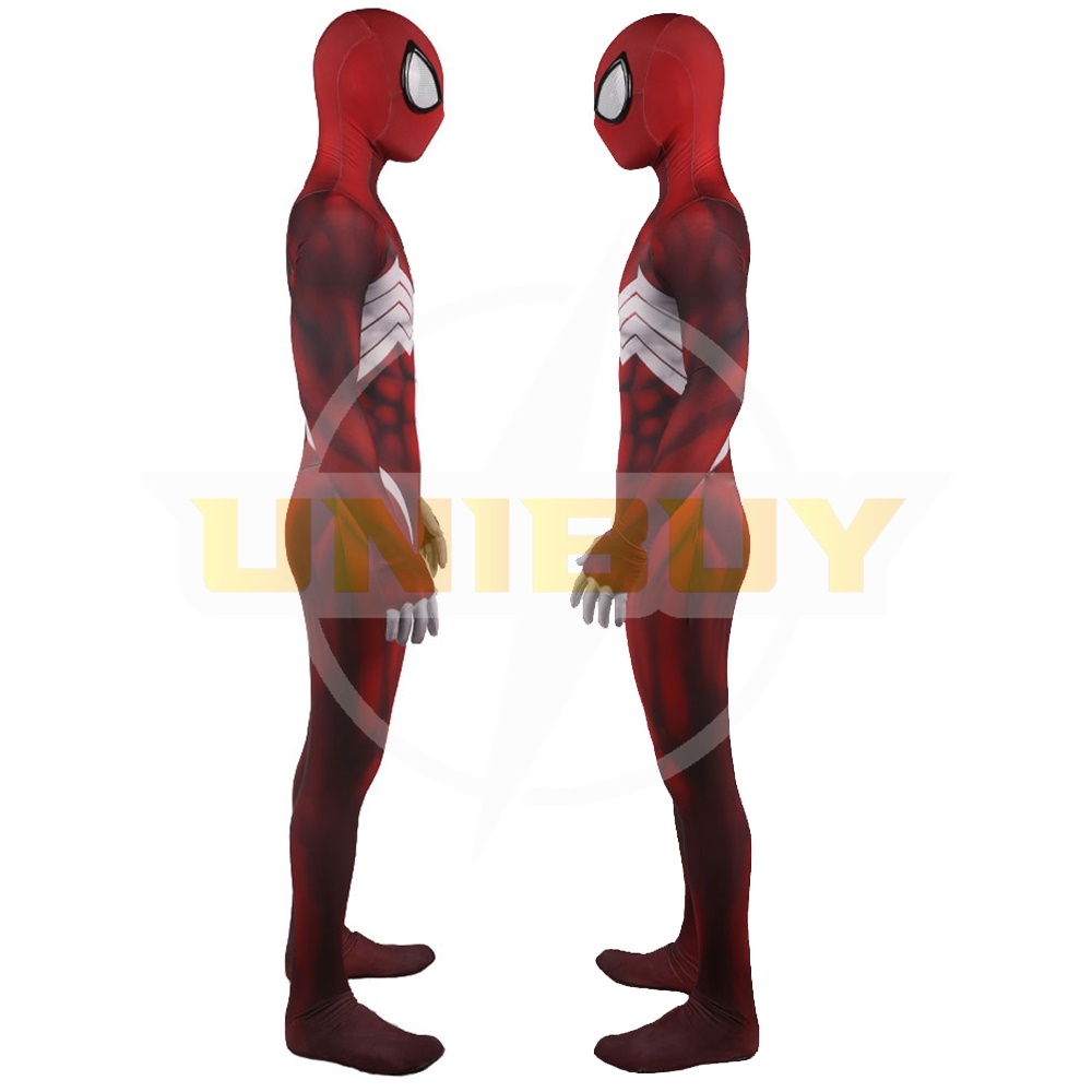 Spider-Man Symbiot Costume Cosplay Suit Venom Red Bodysuit For Men Kids Unibuy