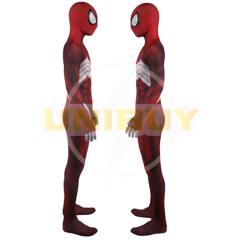 Spider-Man Symbiot Costume Cosplay Suit Venom Red Bodysuit For Men Kids Unibuy
