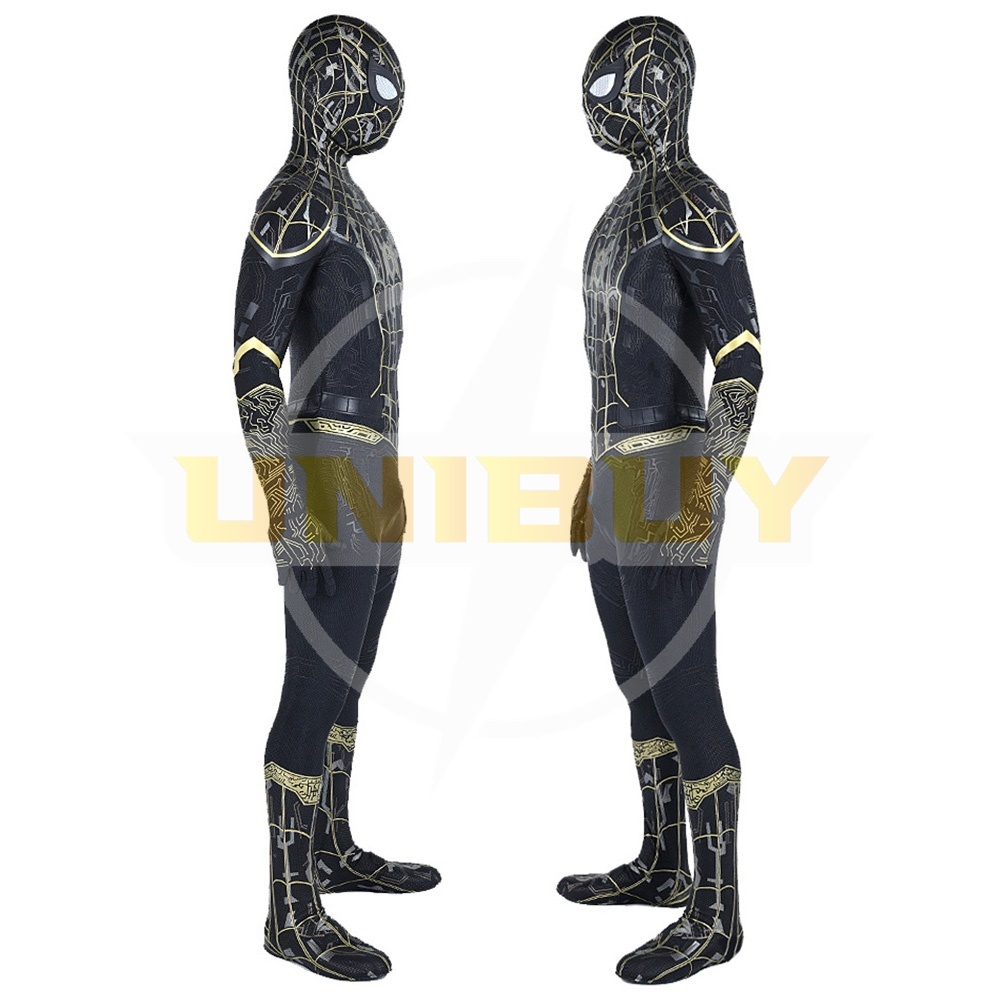 Spider-Man 3 Costume Cosplay Suit Peter Parker Black Jumpsuit For Men Kids Unibuy