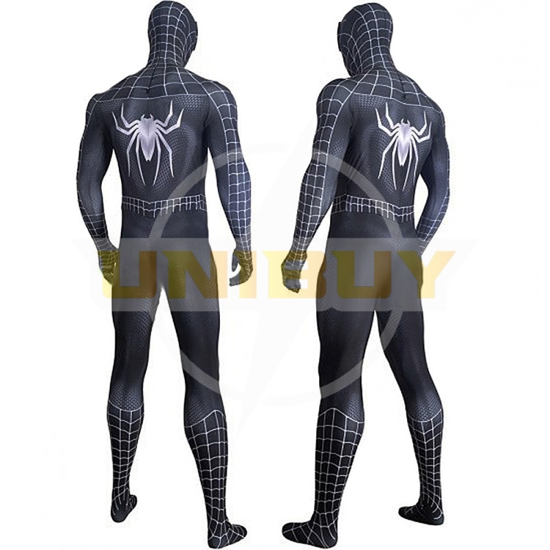 Spider-Man Symbiot Costume Cosplay Suit Venom Black Bodysuit For Men Kids Unibuy