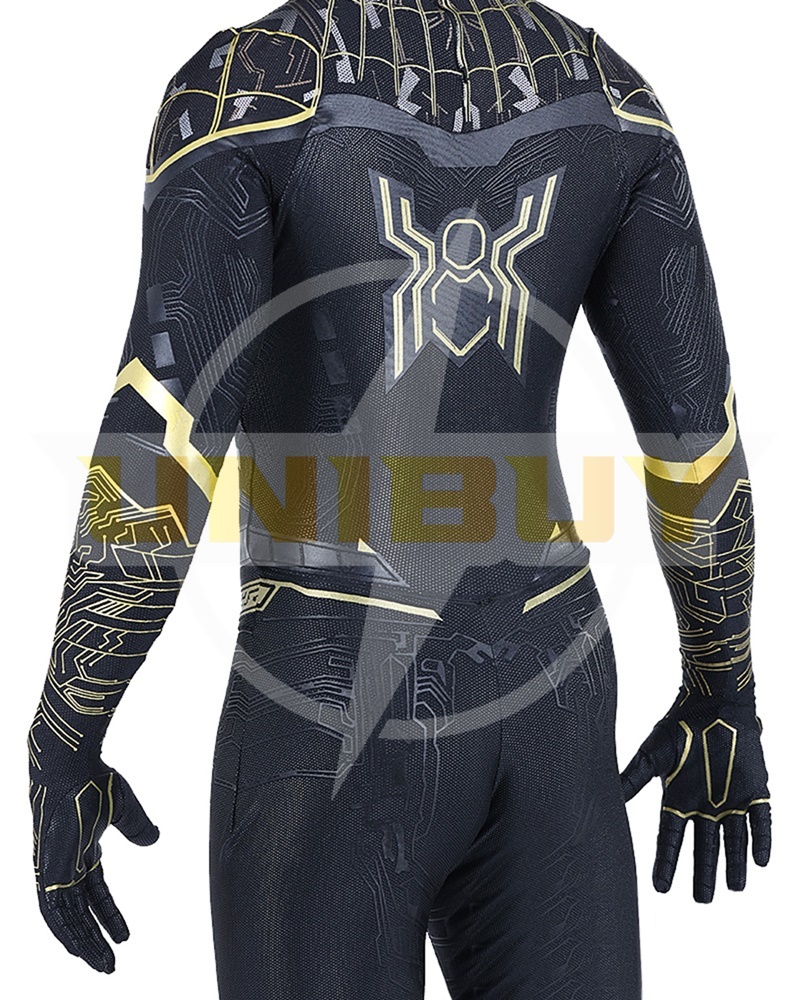 Spider-Man 3 Costume Cosplay Suit Peter Parker Black Jumpsuit For Men Kids Unibuy