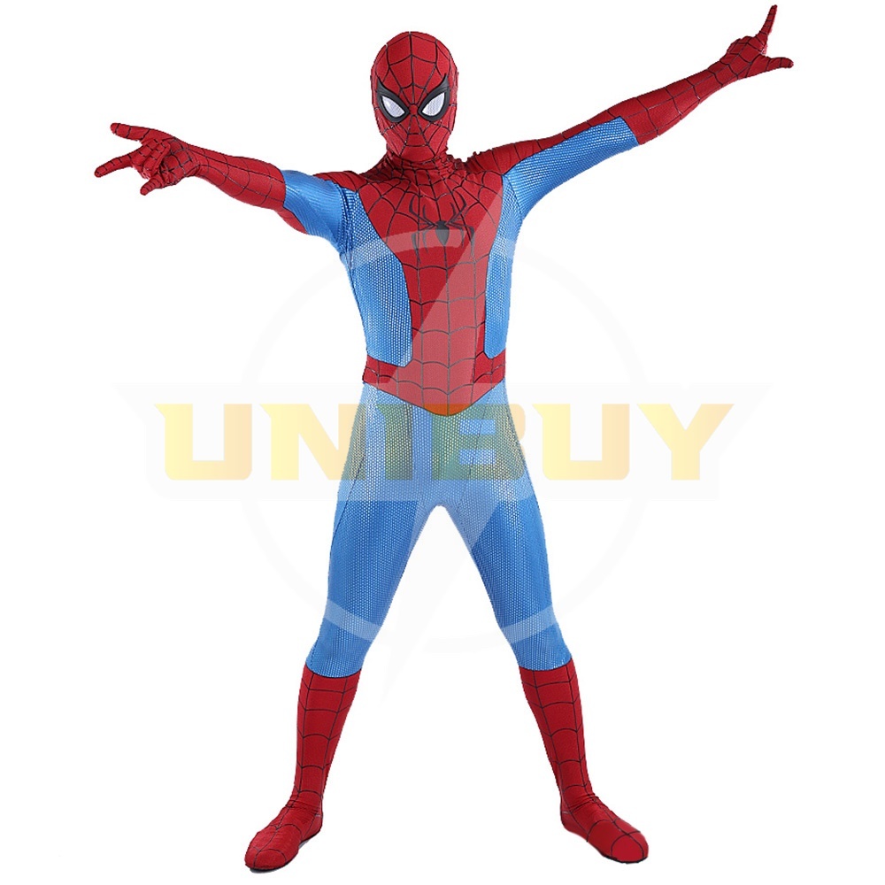 Comic Spider-Man Classics Costume Cosplay Blue Jumpsuit For Kids Adult Unibuy