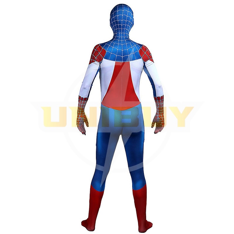 Captain America Spider Man Costume Cosplay Suit Bodysuit For Men Kids Unibuy