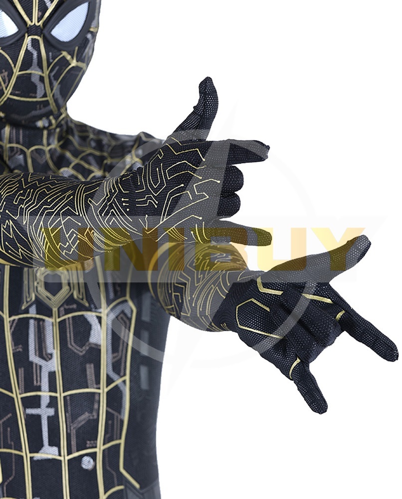 Spider-Man 3 Costume Cosplay Suit Peter Parker Black Jumpsuit For Men Kids Unibuy