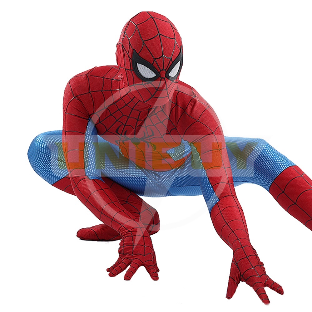 Comic Spider-Man Classics Costume Cosplay Blue Jumpsuit For Kids Adult Unibuy