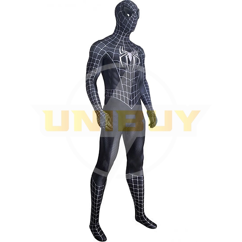 Spider-Man Symbiot Costume Cosplay Suit Venom Black Bodysuit For Men Kids Unibuy