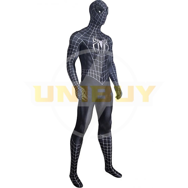 Spider-Man Symbiot Costume Cosplay Suit Venom Black Bodysuit For Men Kids Unibuy