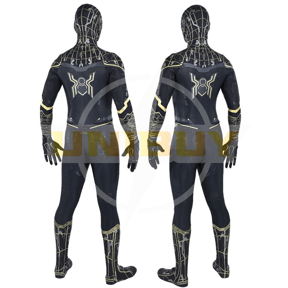 Spider-Man 3 Costume Cosplay Suit Peter Parker Black Jumpsuit For Men Kids Unibuy