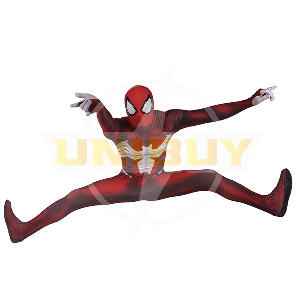 Spider-Man Symbiot Costume Cosplay Suit Venom Red Bodysuit For Men Kids Unibuy
