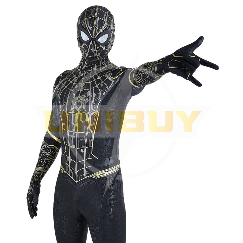 Spider-Man 3 Costume Cosplay Suit Peter Parker Black Jumpsuit For Men Kids Unibuy