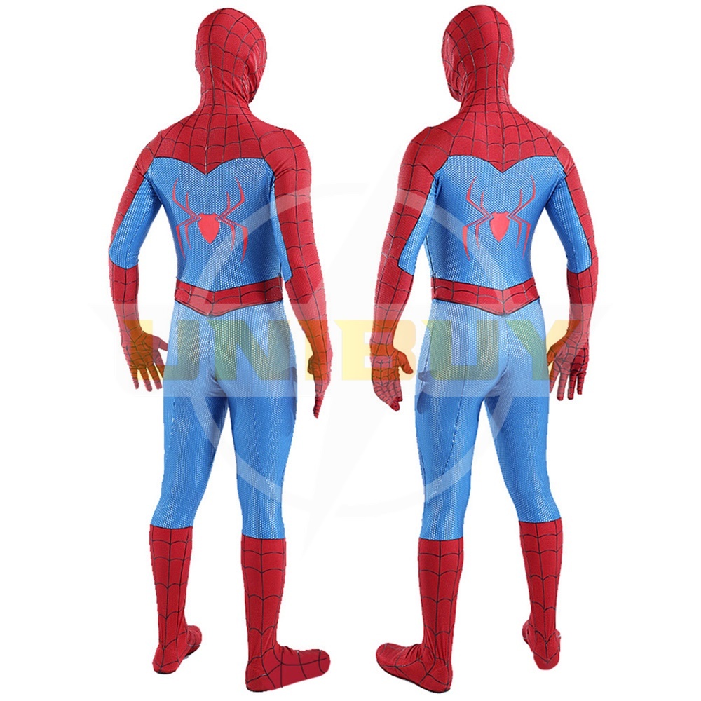 Comic Spider-Man Classics Costume Cosplay Blue Jumpsuit For Kids Adult Unibuy