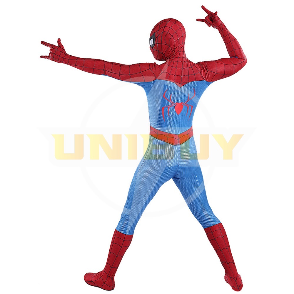 Comic Spider-Man Classics Costume Cosplay Blue Jumpsuit For Kids Adult Unibuy