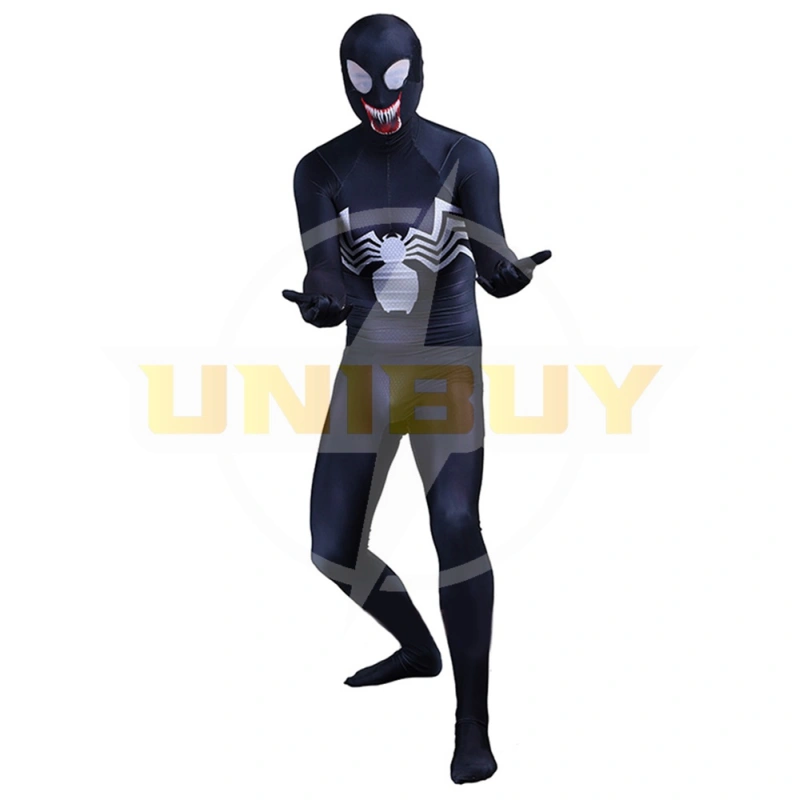 Spider-Man Venom Symbiote Black Costume Cosplay Suit Bodysuit For Men Kids Unibuy