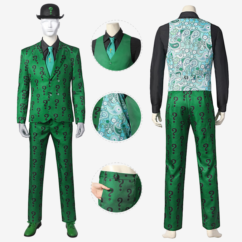 Batman 1960s TV Riddler Costume Cosplay Suit Unibuy