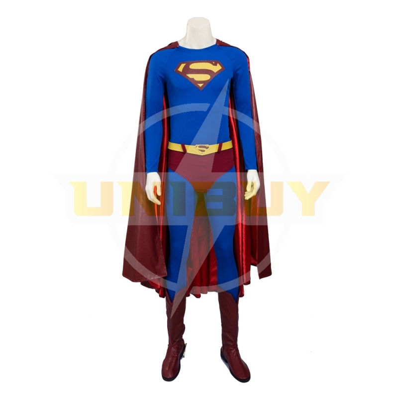 Superman Returns Clark Kent Costume Cosplay Suit with Cloak Unibuy