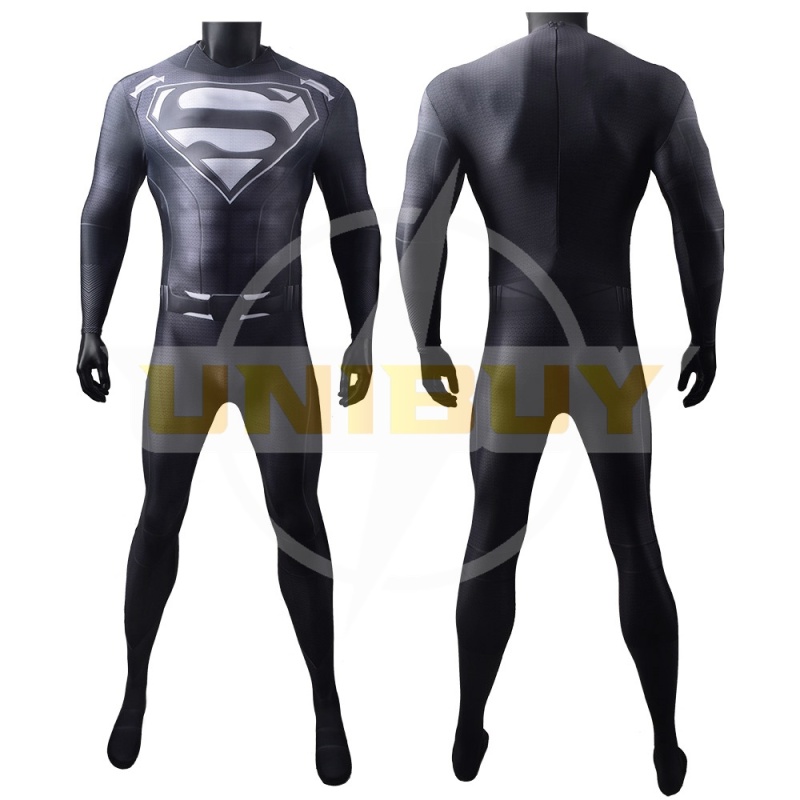 Superman Costume Cosplay Clark Kent Black Suit Crisis on Infinite Earths Jumpsuit For Kids Adult Unibuy