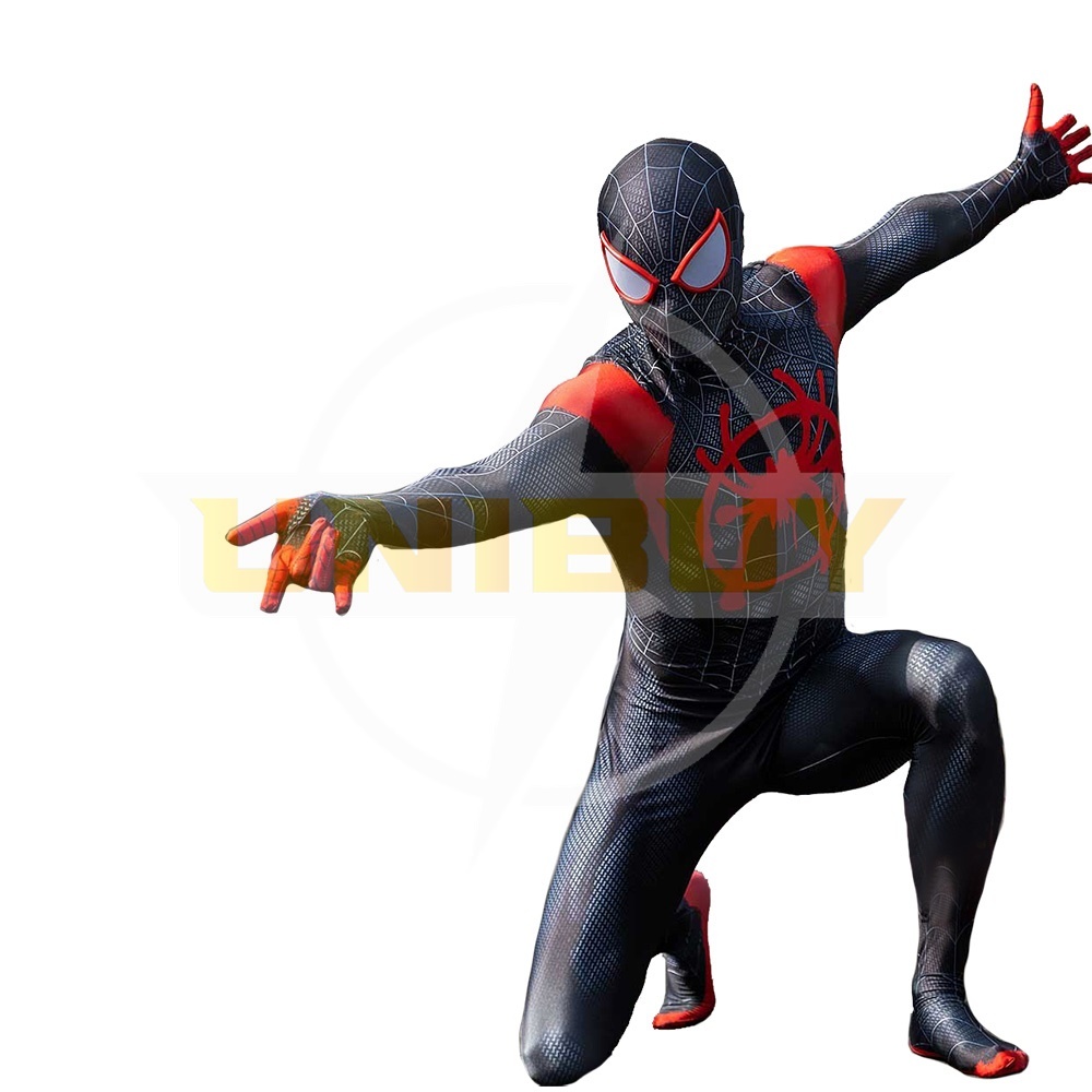 Miles Morales Costume Cosplay Suit Spider-Man Bodysuit For Men Kids Unibuy