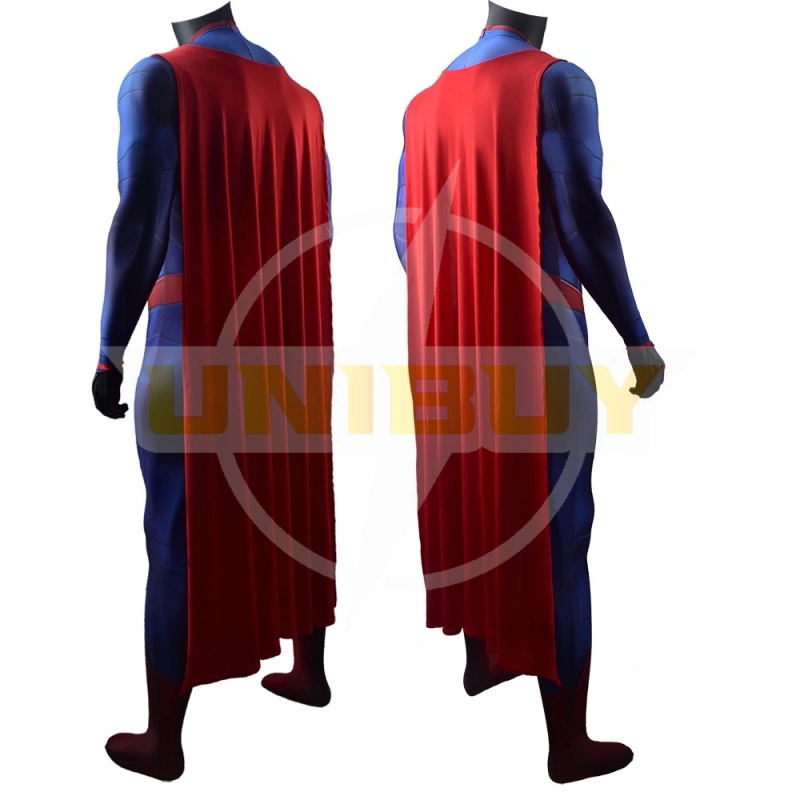 Man of Steel Superman Costume Clark Kent Cosplay Suit Bodysuit For Men Kids Unibuy