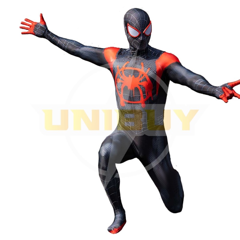 Miles Morales Costume Cosplay Suit Spider-Man Bodysuit For Men Kids Unibuy